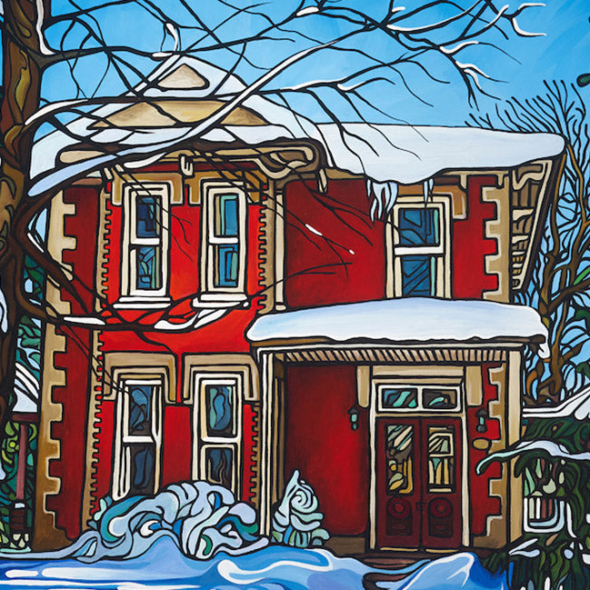 #186 – Red House In Winter
