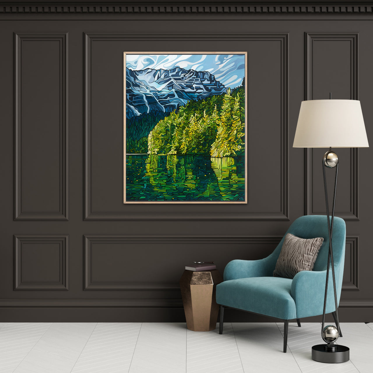 206-emerald-reflection-prints