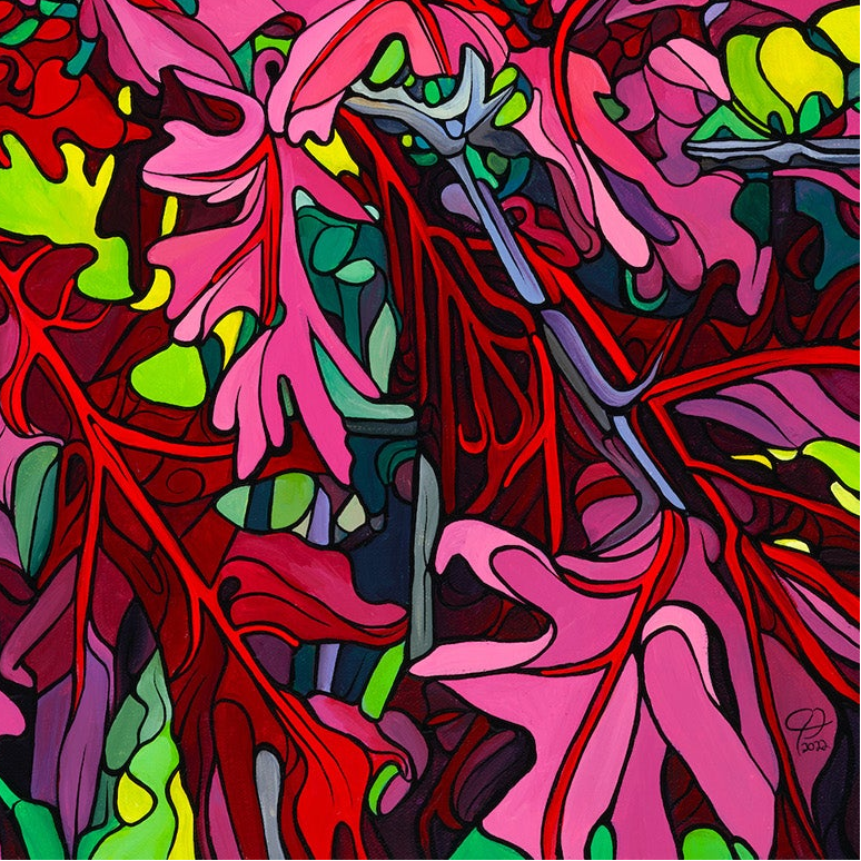 #242 "Majestic Maroon Oak"