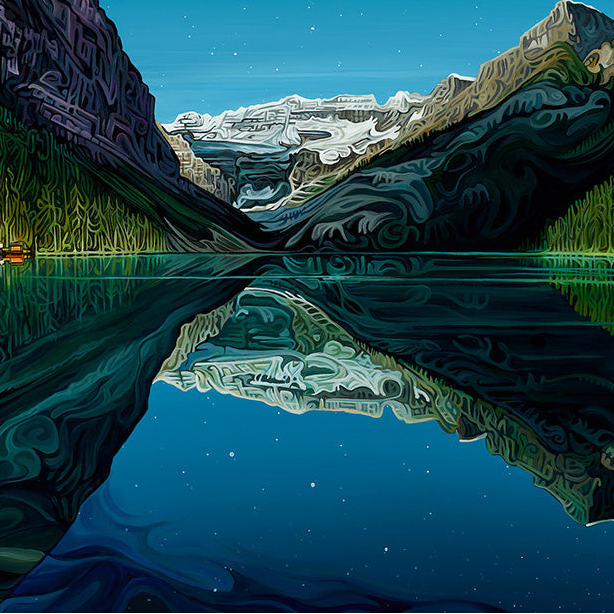 #295 "Stars Over Lake Louise"